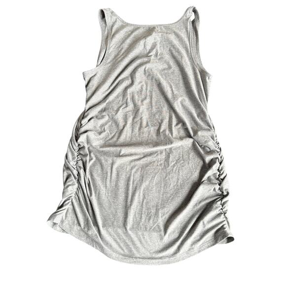 Time and Tru Gray Maternity Ruched Tank Top Size M - Picture 2 of 5